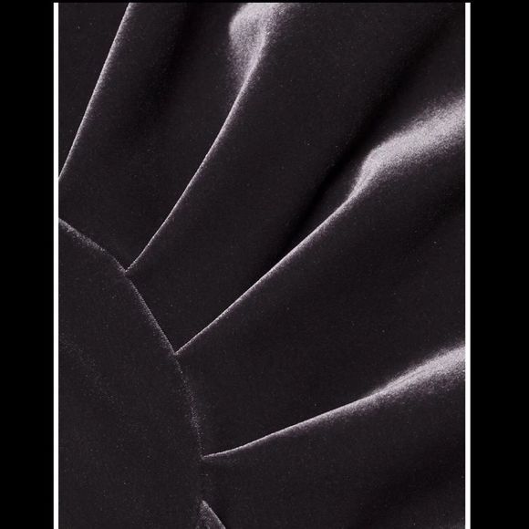 New Chiara Boni La Petite Robe Minna Velvet Faux Wrap Dress - Picture 4 of 11